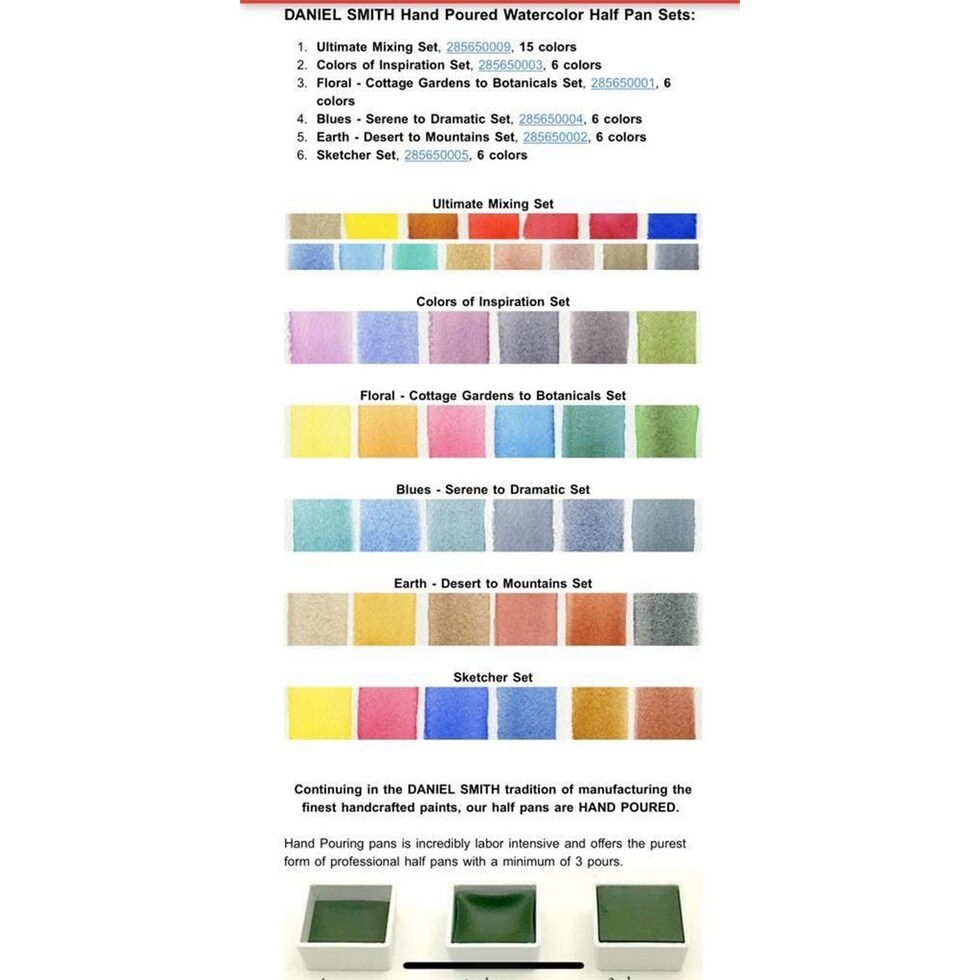 ダニエルスミス ウォーターカラー ハーフパン フローラル6色セット (285650001)