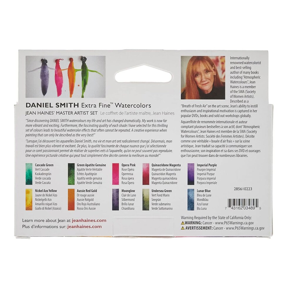 ダニエルスミス ウォーターカラー 5mlチューブ ジーン・ヘインズマスター10色セット (285610223)