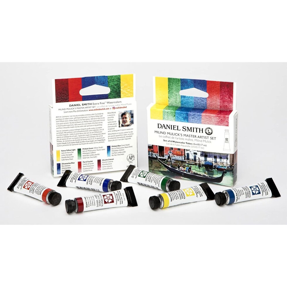 ダニエルスミス ウォーターカラー 5mlチューブ ミリンドマリックマスターアーティスト6色 (285610440)