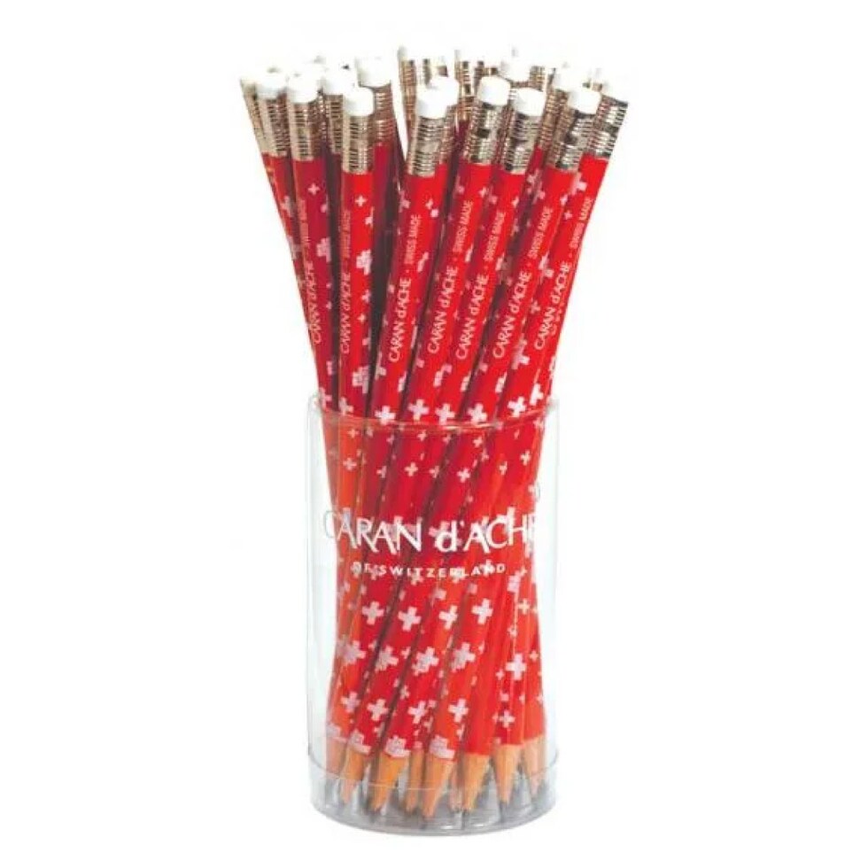 カランダッシュ(Caran d'Ache) 0342-112 スイスフラッグ鉛筆 (36本) (619604)