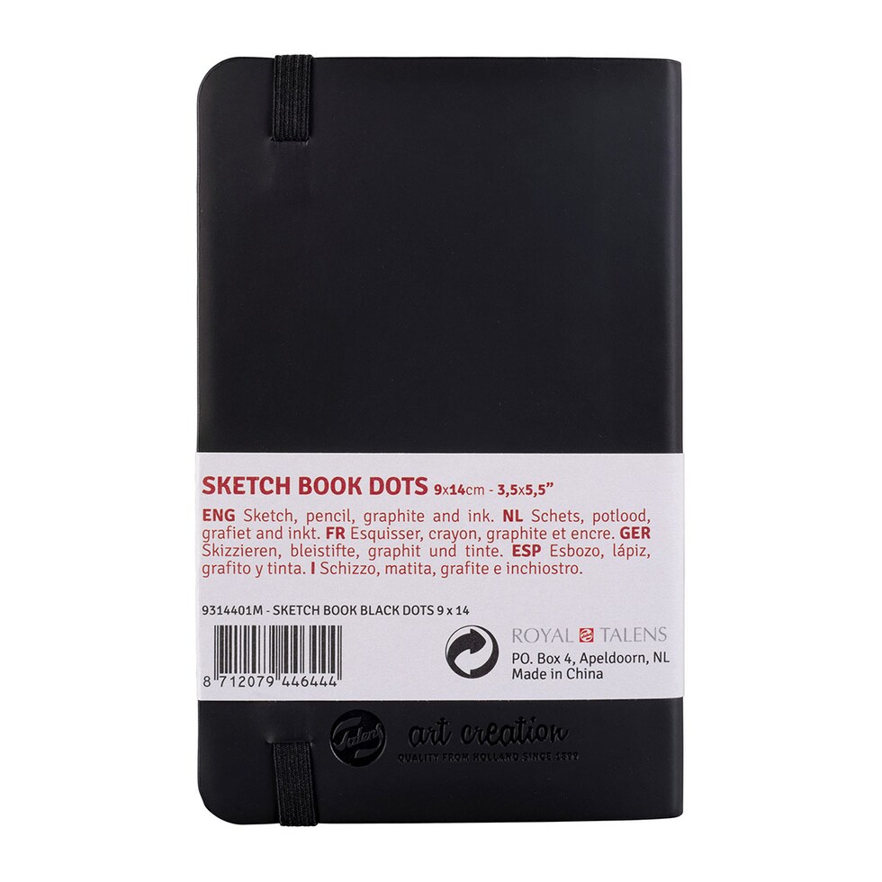 ターレンス アートクリエーション スケッチブック DOTS ブラック 9×14(T9314-401M/490972)