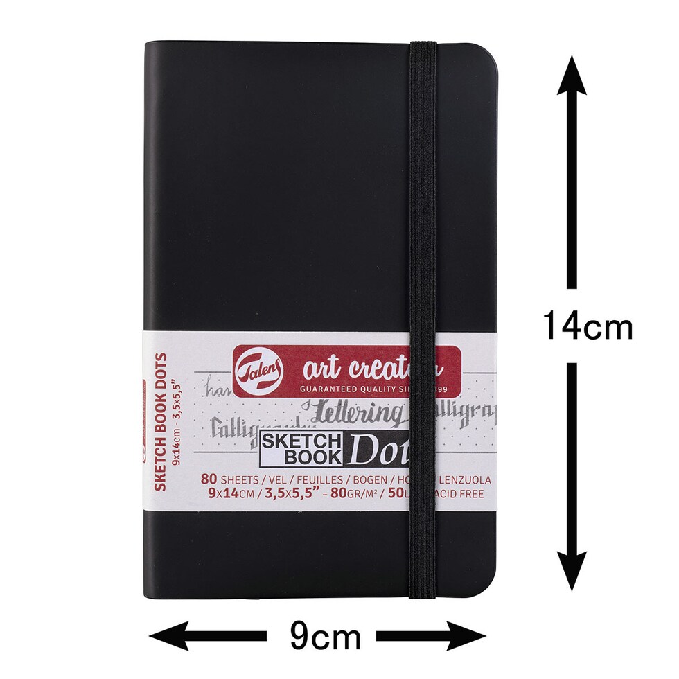 ターレンス アートクリエーション スケッチブック DOTS ブラック 9×14(T9314-401M/490972)