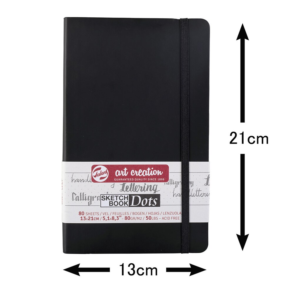 ターレンス アートクリエーション スケッチブック DOTS ブラック 13×21(T9314-402M/490980)