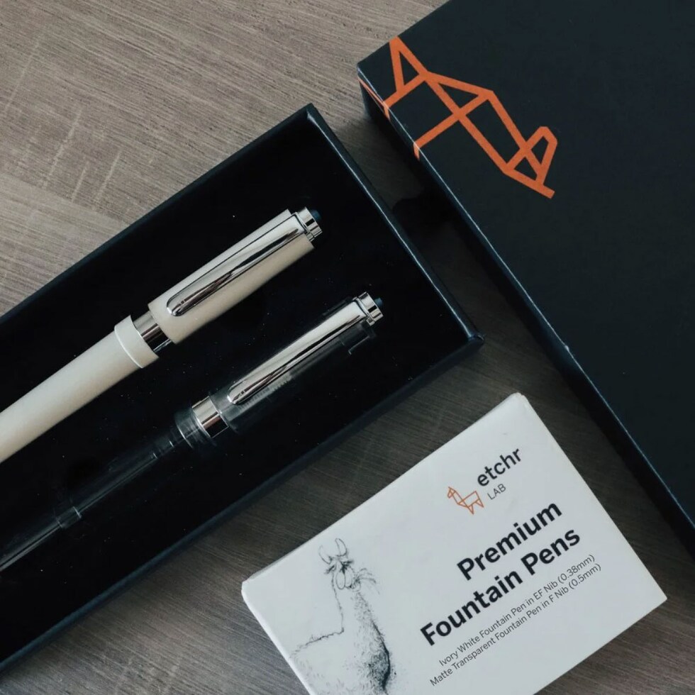 エッチャー(Etchr) プレミアム万年筆2本セット (275253)
