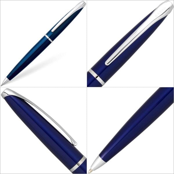 クロス ATX トランスルーセントブルーラッカー ボールペン (N882-37)