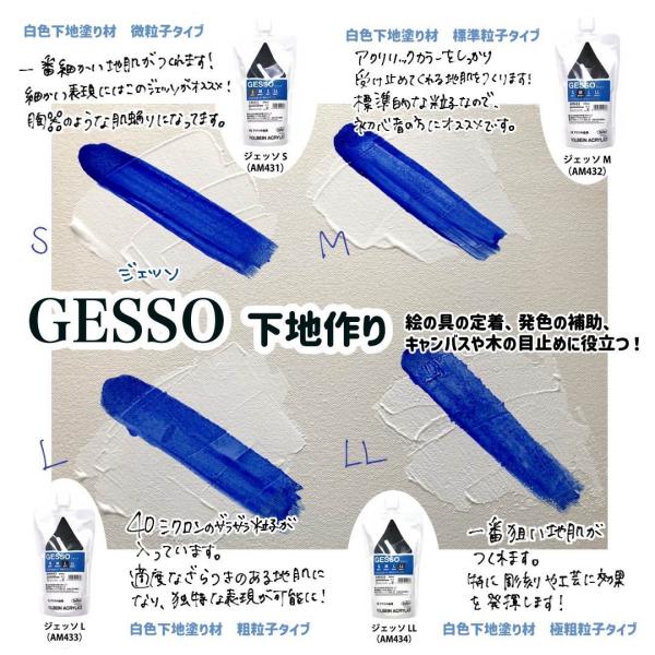 ホルベイン アクリル絵具下地材 ブラック ジェッソ 300ml AM436