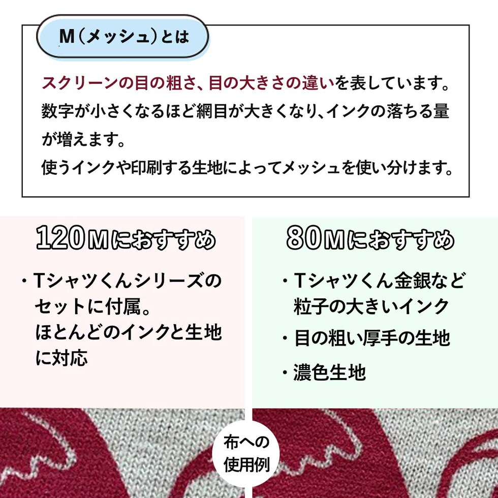 ホリゾン Tシャツくん ミドルスクリーン (5枚入り) 80メッシュ/120メッシュ 専用原稿用紙付 80M 120M シルクスクリーン 太陽精機