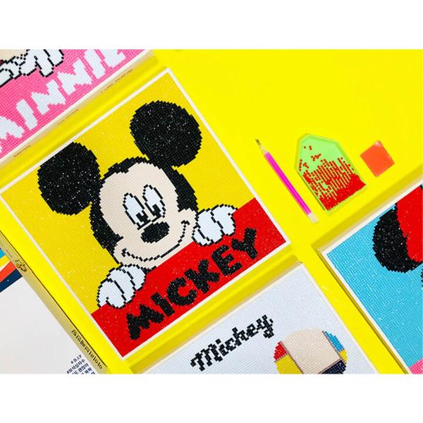 DIYキュービックペインティング ディズニー ダイヤモンドアートシリーズ(25x25CM) HELLOW MINNIE