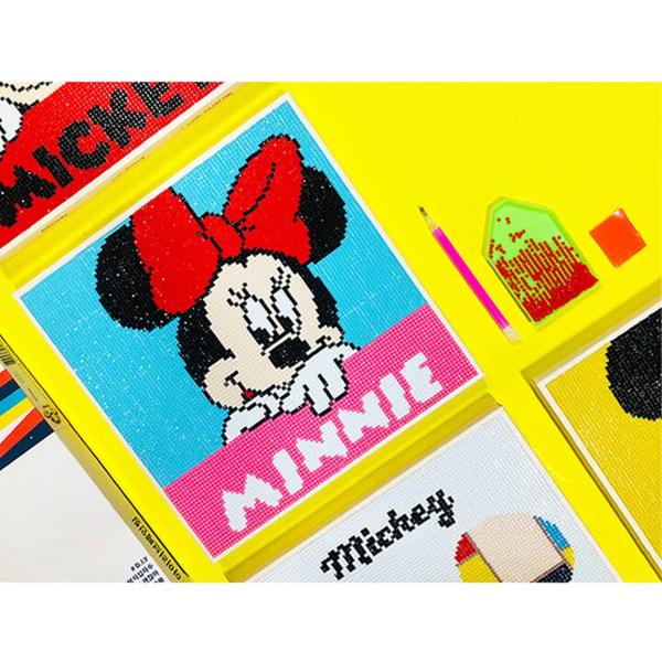 DIYキュービックペインティング ディズニー ダイヤモンドアートシリーズ(25x25CM) HELLOW MINNIE