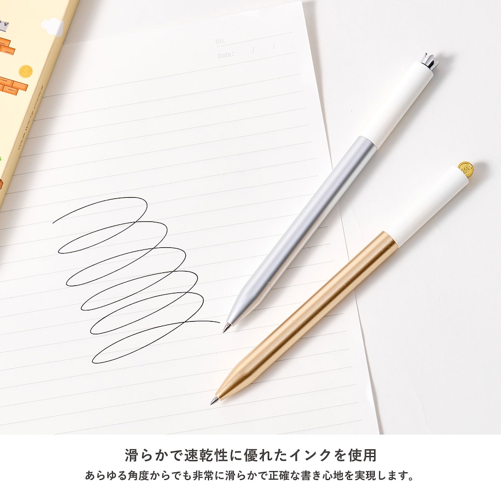 KACO FIRST ゲルインク ボールペン2本セット (FORTUNE/LUCKY) ネコポス可