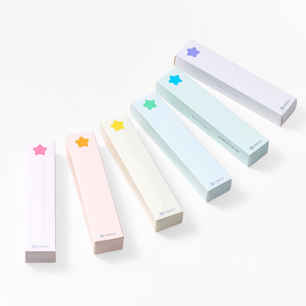 KACO First Roller ゲルポップスター ボールペン 0.5mm 全6色 (スミレパープル/チェリーピンク/ミントグリーン/ブルー/イエロー/レモンイエロー) ネコポス可