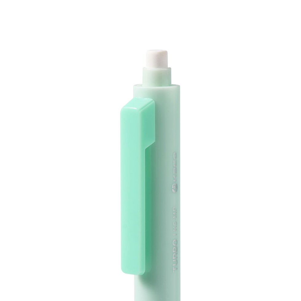 KACO TURBO シャープペンセット 0.5mm替芯付き 全5色 (Pink/Yellow/Green/Blue/Purple) ターボ シャーペン ネコポス可