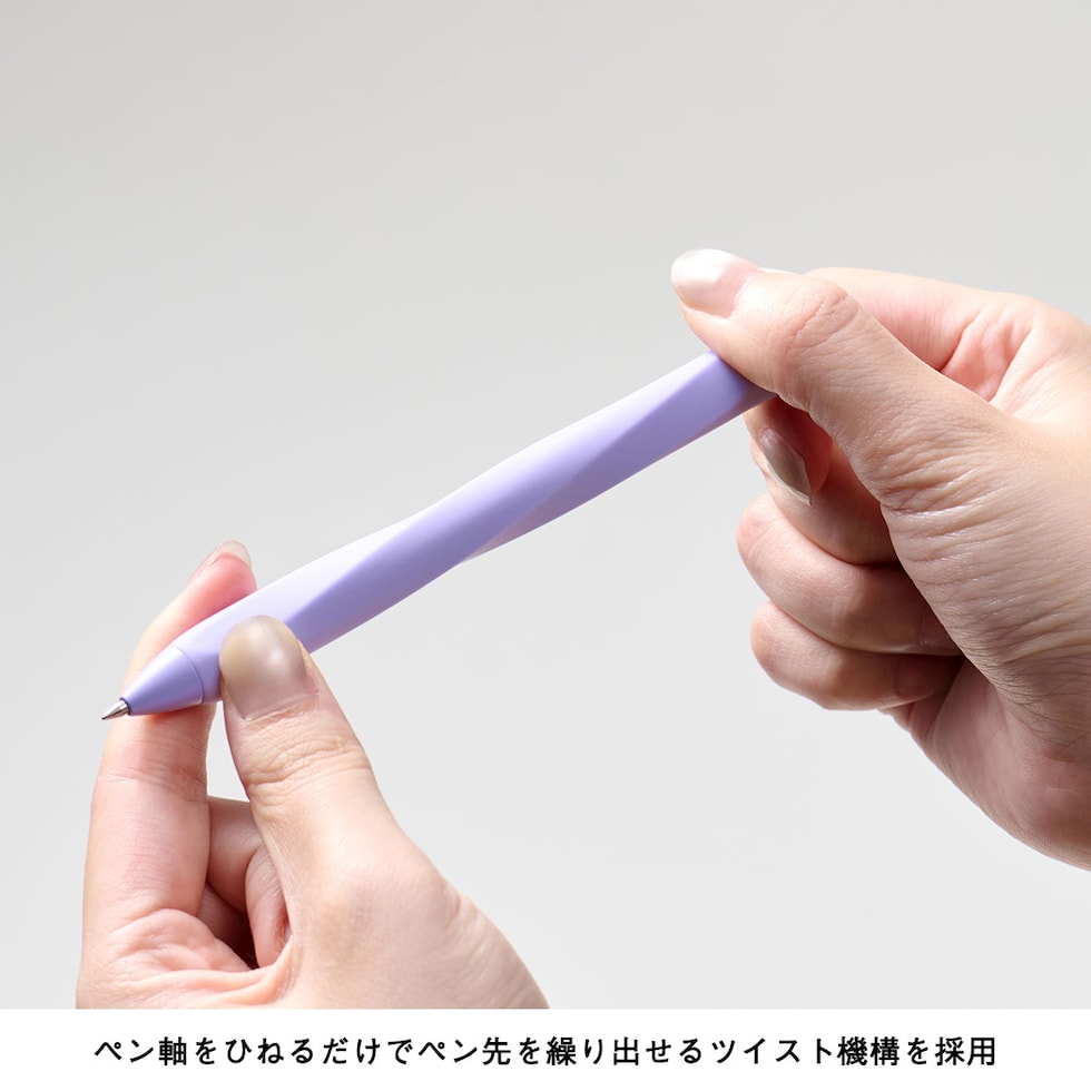 KACO TWIST ボールペン 0.5mm 全7色 (Purple/Orange/Green/Blue/Black/LHPK/サクラ) ツイスト ネコポス可