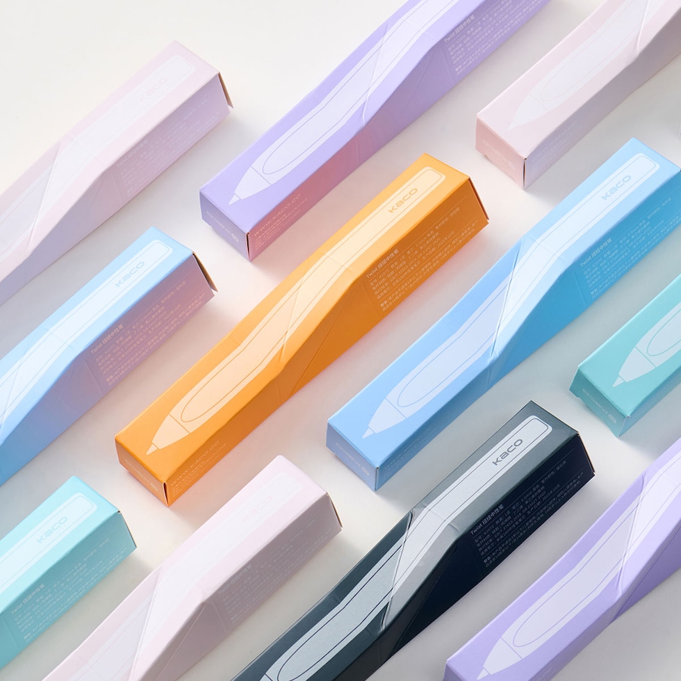 KACO TWIST ボールペン 0.5mm 全7色 (Purple/Orange/Green/Blue/Black/LHPK/サクラ) ツイスト ネコポス可