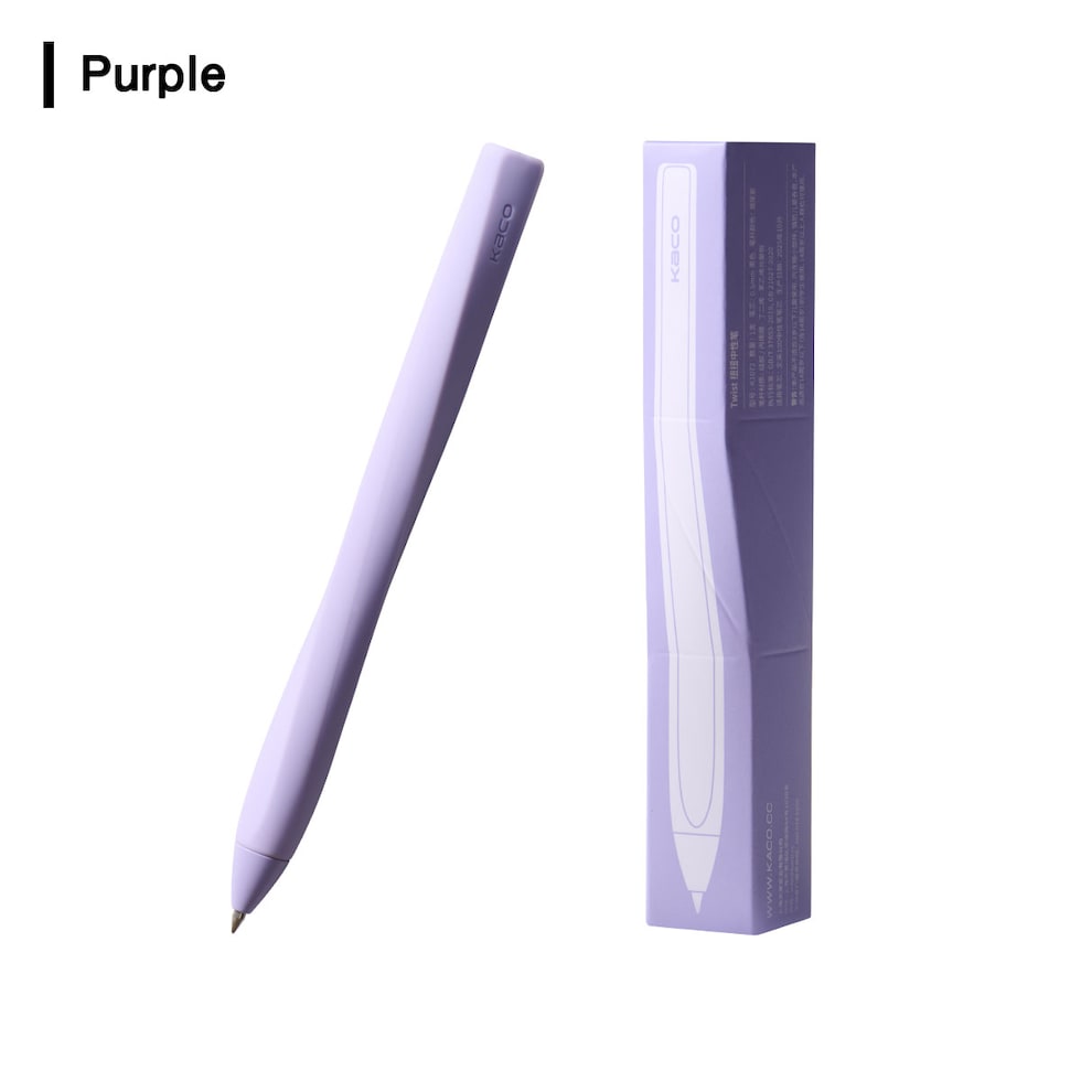 KACO TWIST ボールペン 0.5mm 全7色 (Purple/Orange/Green/Blue/Black/LHPK/サクラ) ツイスト ネコポス可