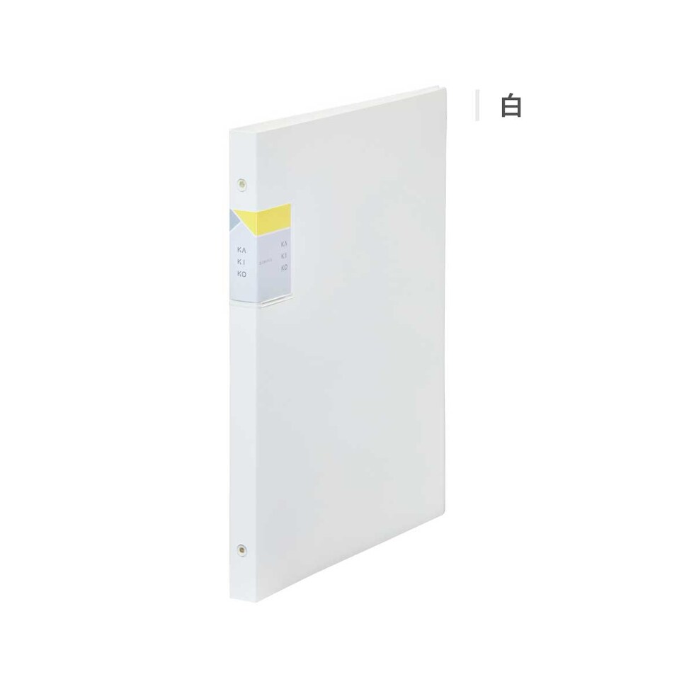 キングジム(Kingjim) クリアーファイル カキコ 差し替え式 A4 黒 (8682-BK)