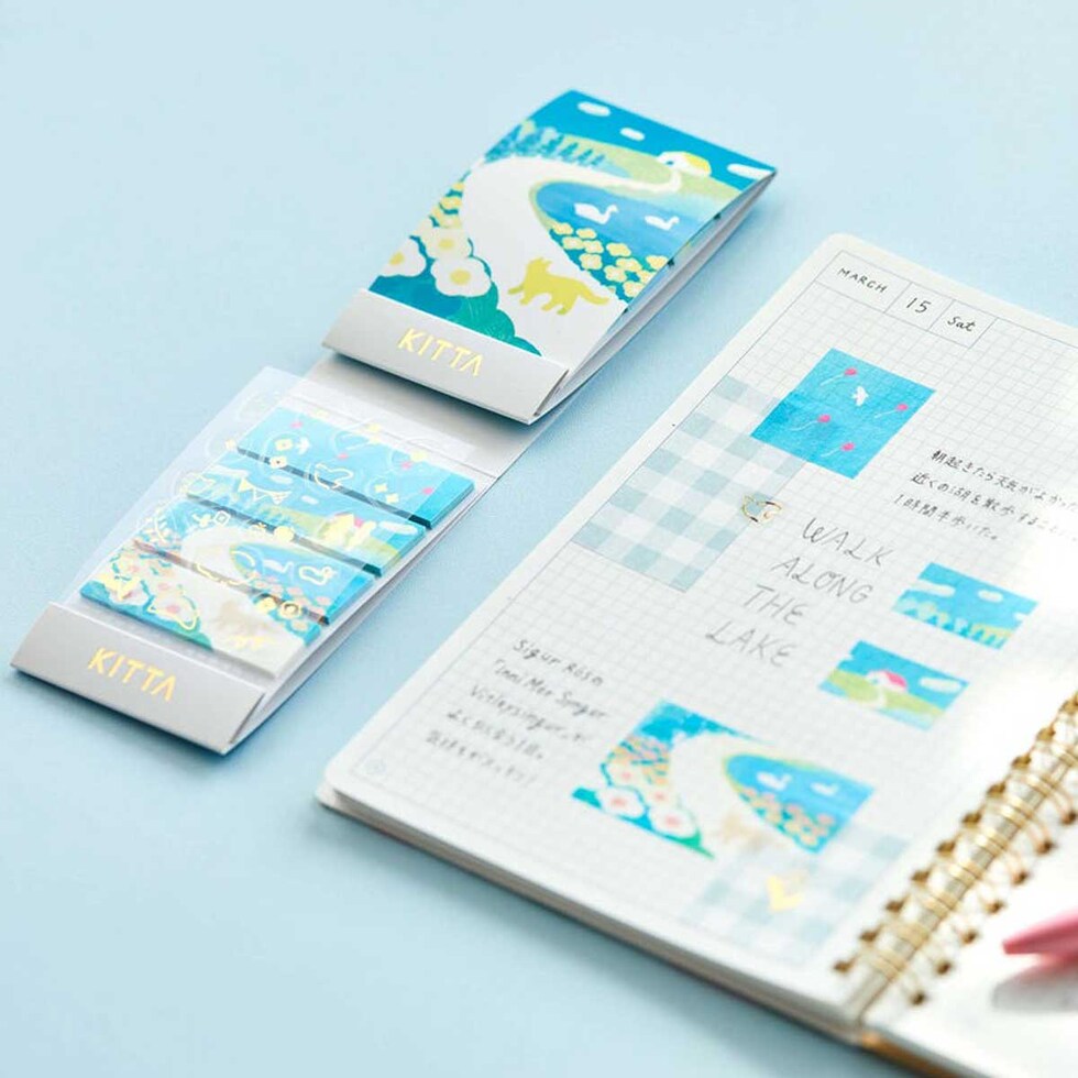 キングジム(Kingjim) キッタコラージュ スイサイ (シルバー箔) (KITC004) マスキングテープ シール