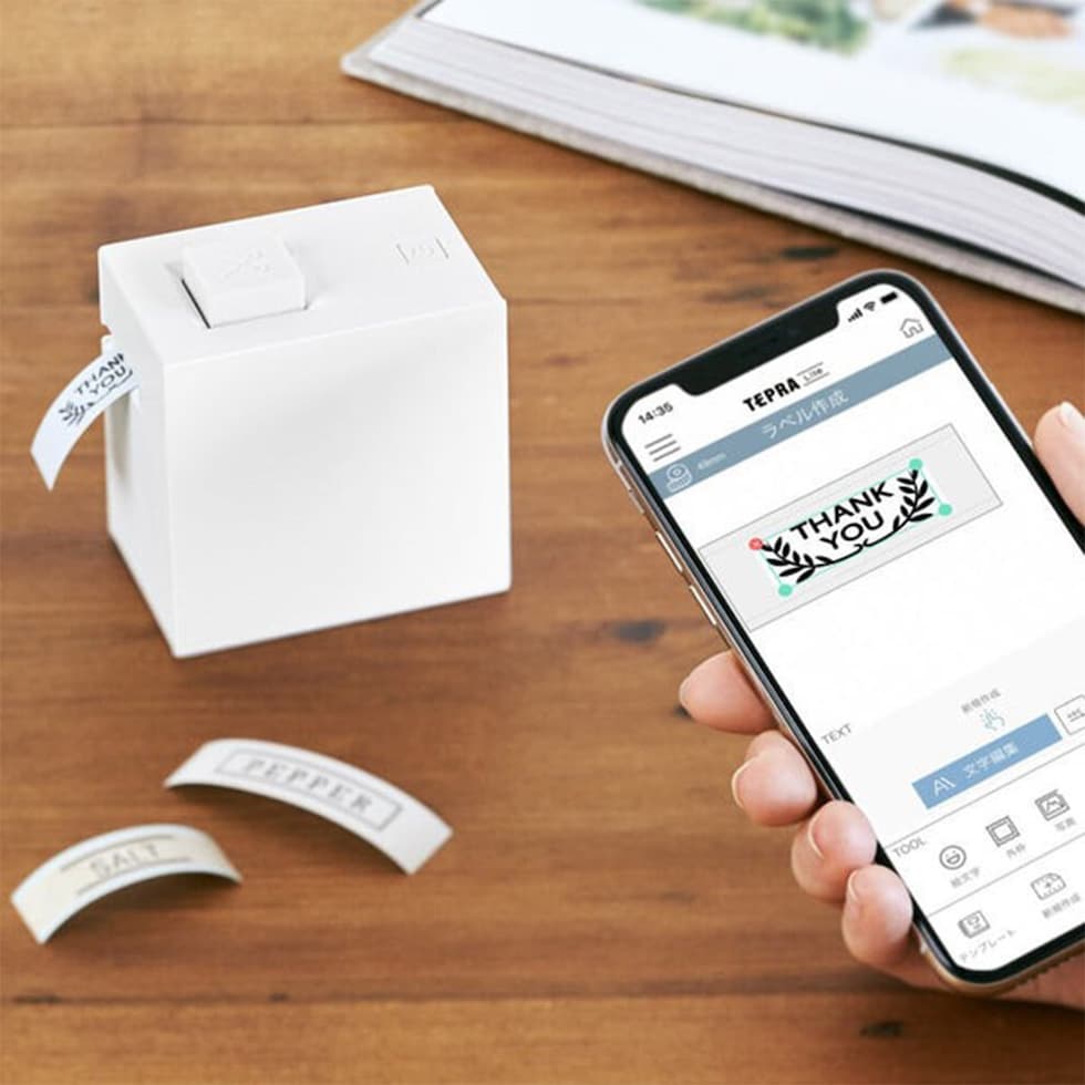 キングジム(Kingjim) ラベルプリンター「テプラ」Lite LR30 白 (LR30-WHITE)