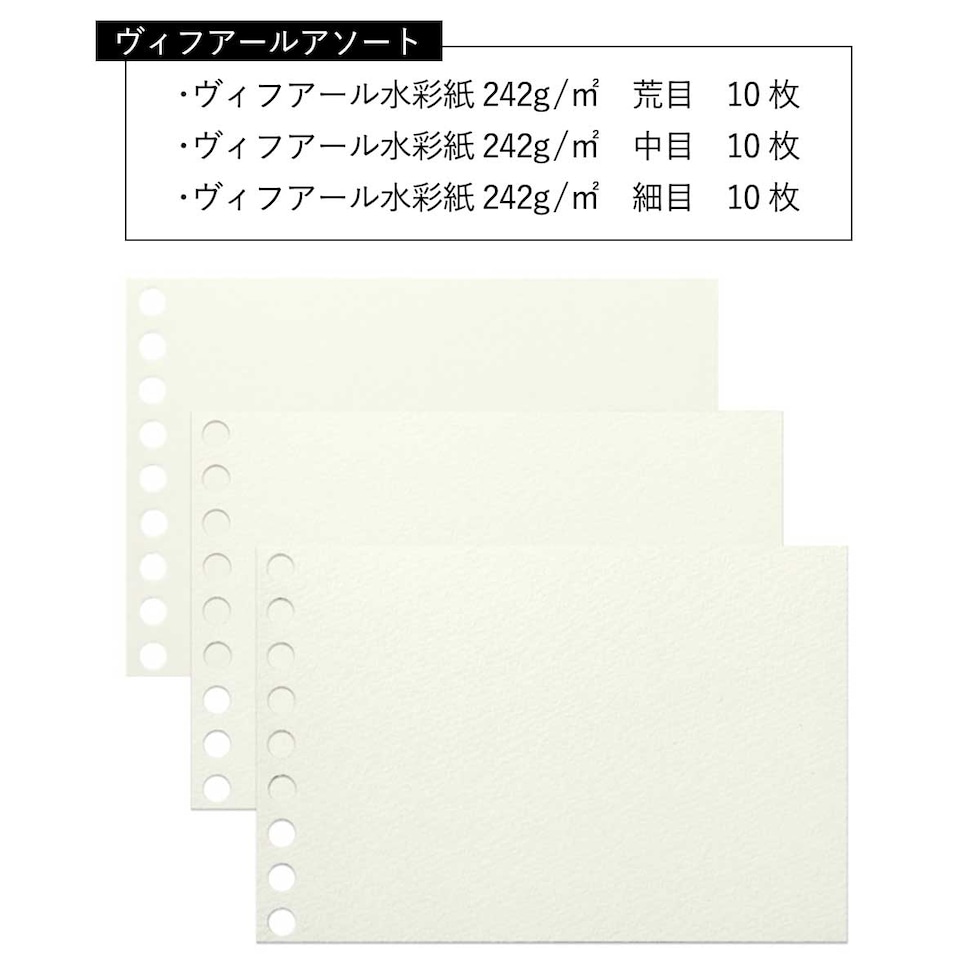 (数量限定) マルマン ルーズリーフミニ アソートパック 全3種 (ヴィフアール/画用紙/クロッキー) アソートパック スケッチブックの日2026 ネコポス可