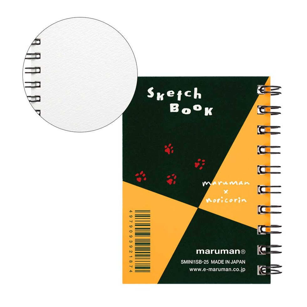 マルマン ミニチュア スケッチブック (3冊セット) 限定 のりcorin デザイン