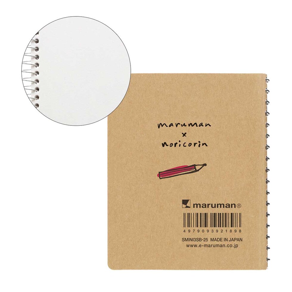 マルマン ミニチュア スケッチブック (3冊セット) 限定 のりcorin デザイン