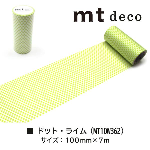 カモ井加工紙 mt1p deco ストライプ・サーモンピンク 100mm×7m (MT10W370)