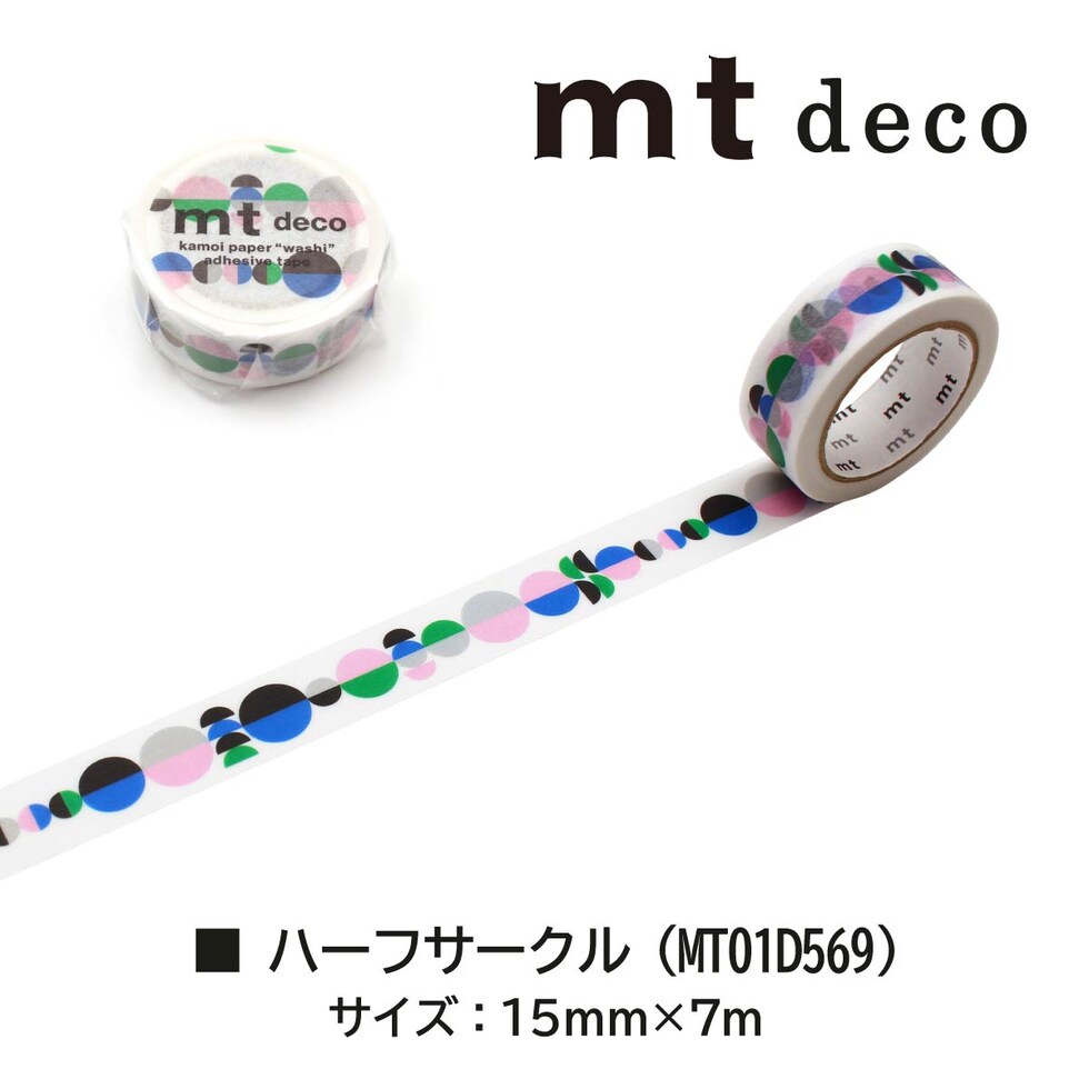 カモ井加工紙 mt 1P 細かいギンガムチェック・ピンク 15mm×7m (MT01D564)