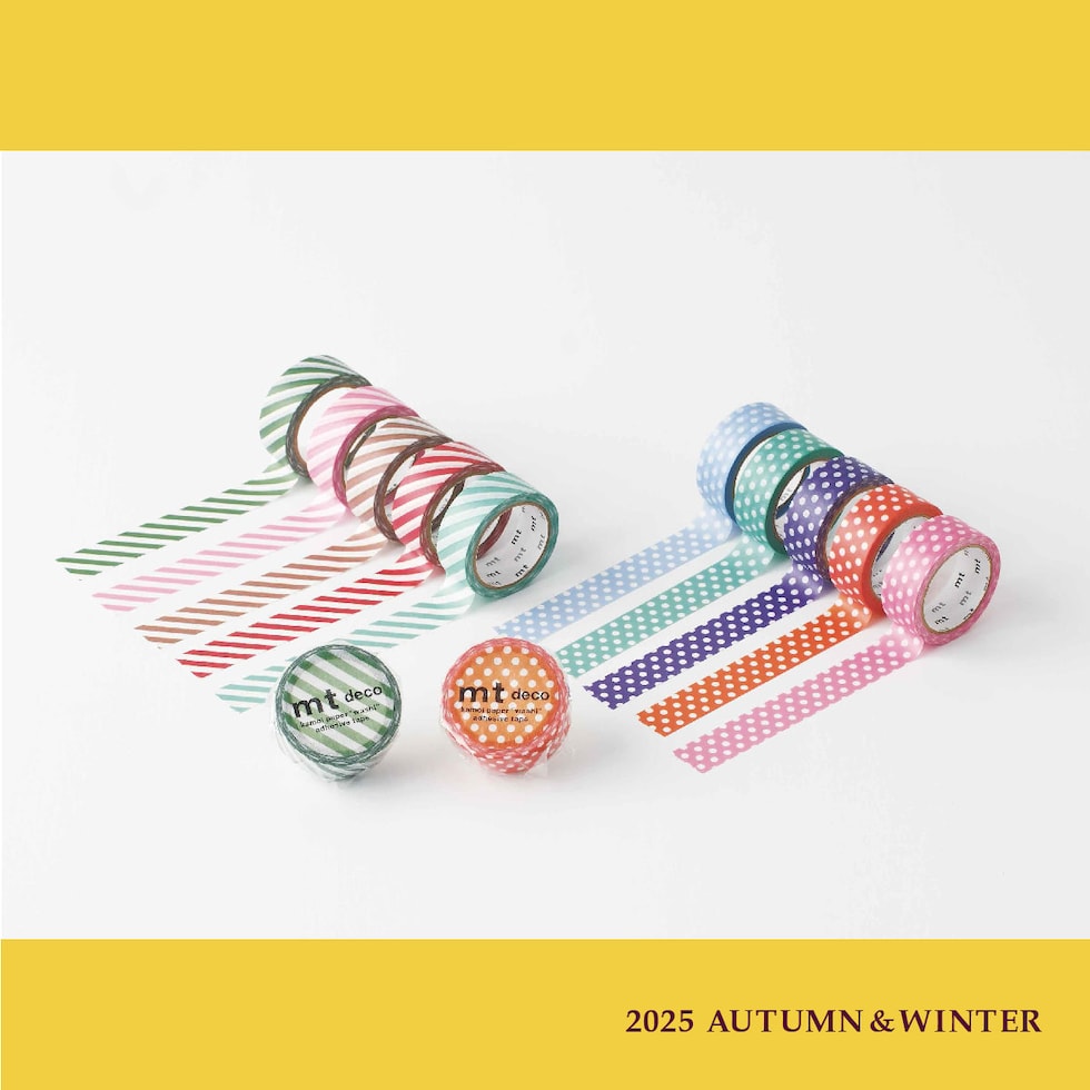 カモ井加工紙 mt 1P ストライプ・ディープレッド 15mm×5m (MT01D595)