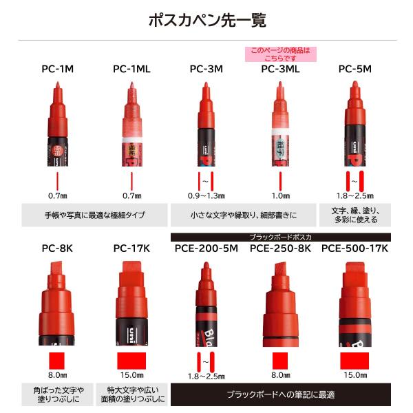 三菱鉛筆 ポスカ 細字 ラメ入り オレンジ(PC3ML.4)