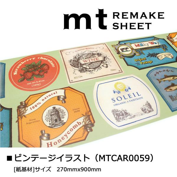 カモ井加工紙 mt リメイクシート ビンテージタイポグラフィ (MTCAR0056)