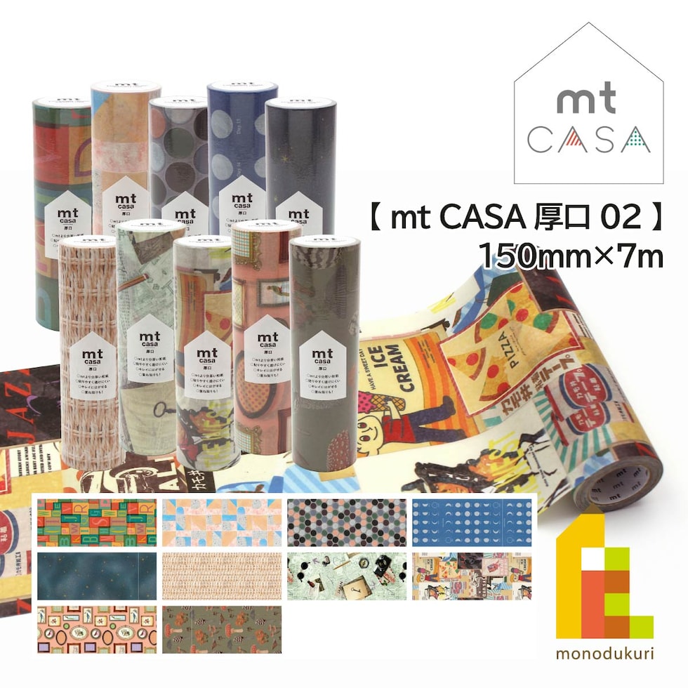 カモ井加工紙 mt casa 厚口 ヴィンテージ額縁 (MTCAS035) 150mm×7m