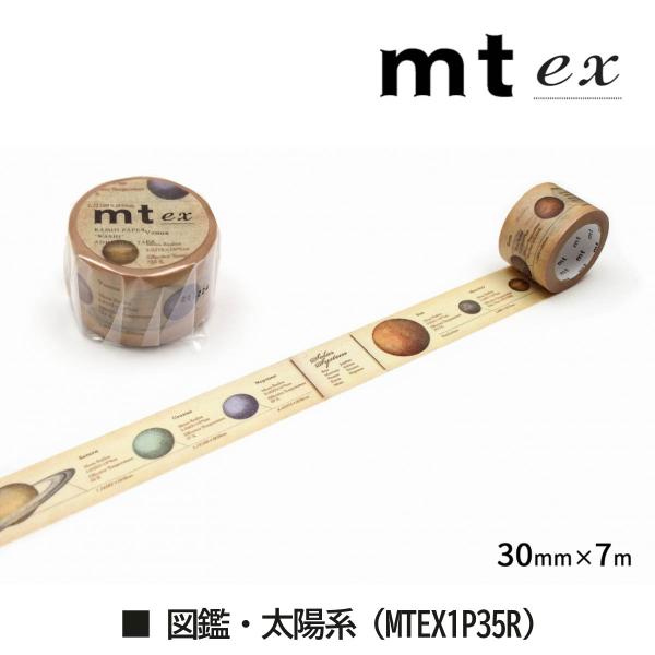 カモ井加工紙 mt ex 図鑑・太陽系 30mm×7m (MTEX1P35R)