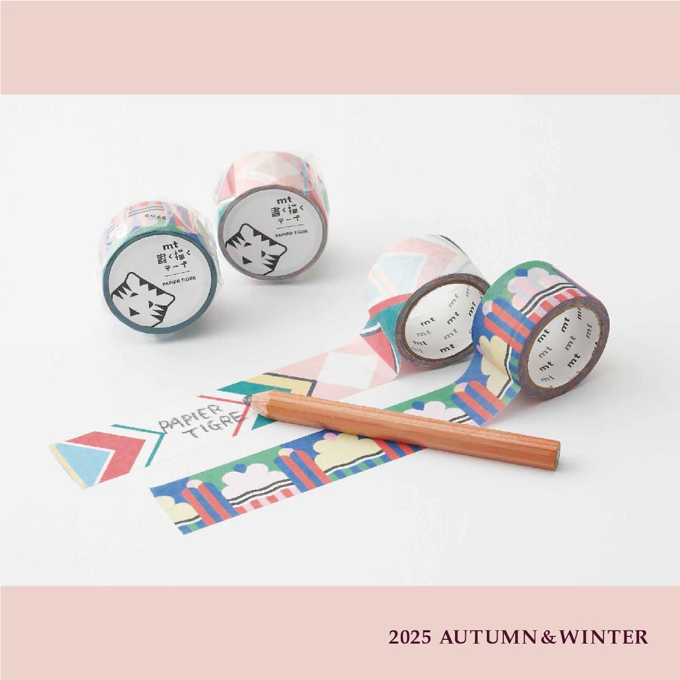 カモ井加工紙 mt 書く描くテープ PAPIER TIGRE ETIQUETTE 25mm×5m (MTKAKU15)