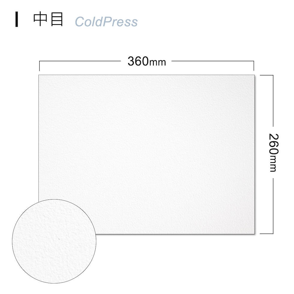 バオホン BAOHONG バオホンマスターズ水彩紙 300g ブロック 260×360mm (荒目/中目/細目) 全3種 20枚入り コットン100%