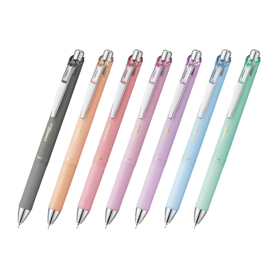 ぺんてる (数量限定) エナージェルコハレ 0.5mm 水性 ゲルインクボールペン ソフトカラーインキ 単色 (全7色) 速乾 ネコポス可
