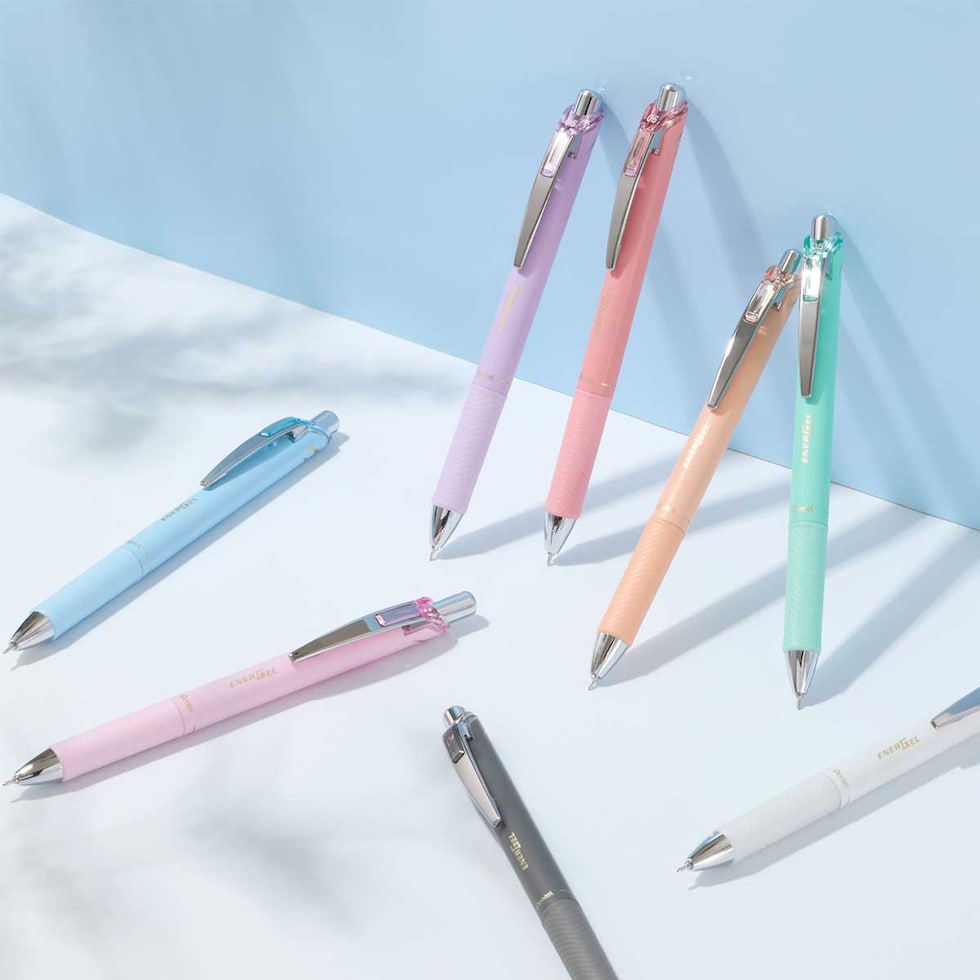 ぺんてる (数量限定) エナージェルコハレ 0.5mm 水性 ゲルインクボールペン ソフトカラーインキ 単色 (全7色) 速乾 ネコポス可