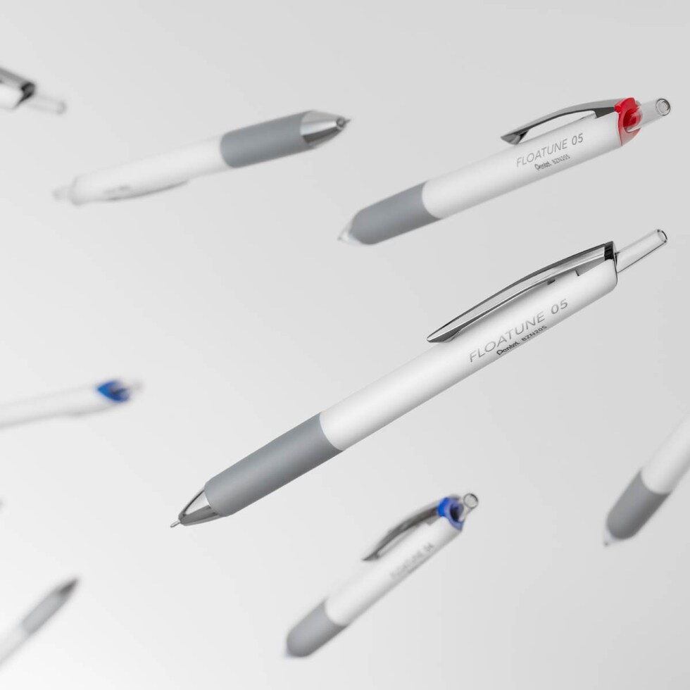 ぺんてる 油性ボールペン フローチューン 0.5赤インキ (BZN205-B)