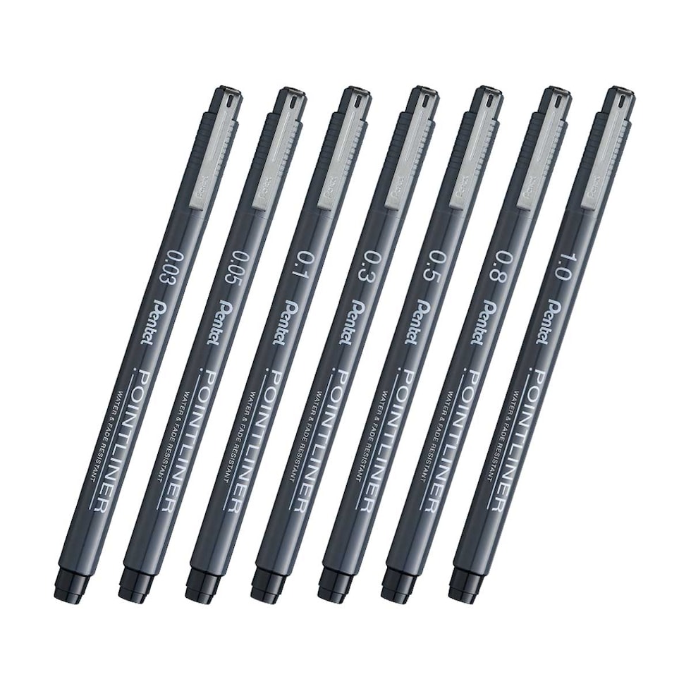 ぺんてる 水性顔料マーカー ポイントライナー 0.1 (S20P-1AD)