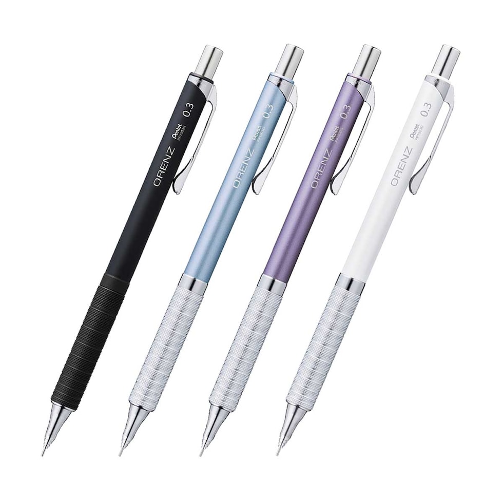 オレンズメタルグリップ シャープペンシル 0.3 ライトブルー軸 (XPP1003G2-RS)
