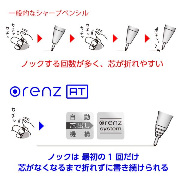 ぺんてる オレンズAT デュアルグリップ ダークレッド (XPP2005-B)