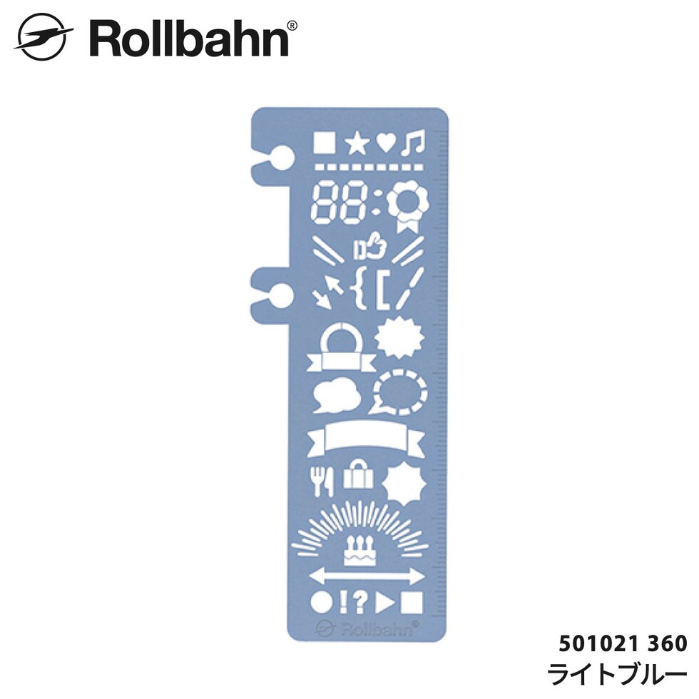 Rollbahn(ロルバーン) ポケット付メモ用テンプレート ライトブルー 501021-360