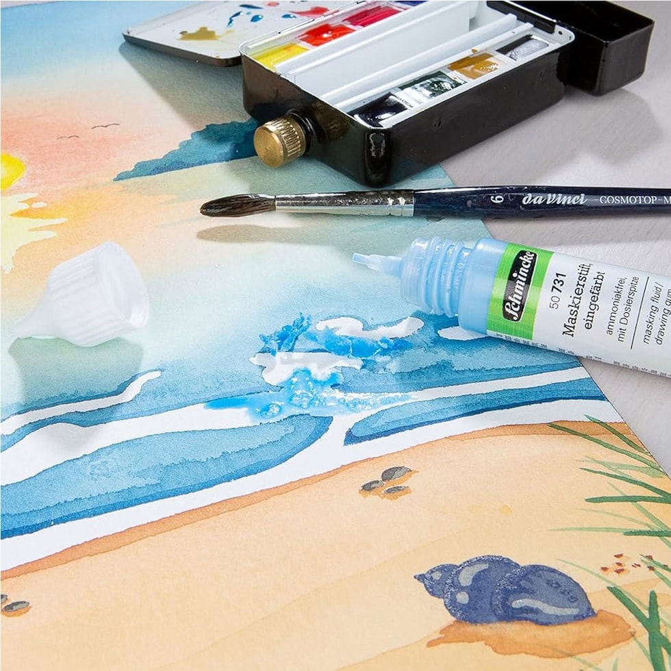 シュミンケ マスキングインク 25mlペンタイプ ブルー (50731)