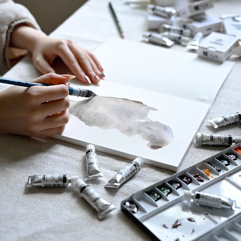 Schmincke シュミンケ ホラダム透明水彩絵具2号(5ml)チューブ 988 ランダムグレー Random Grey 数量限定