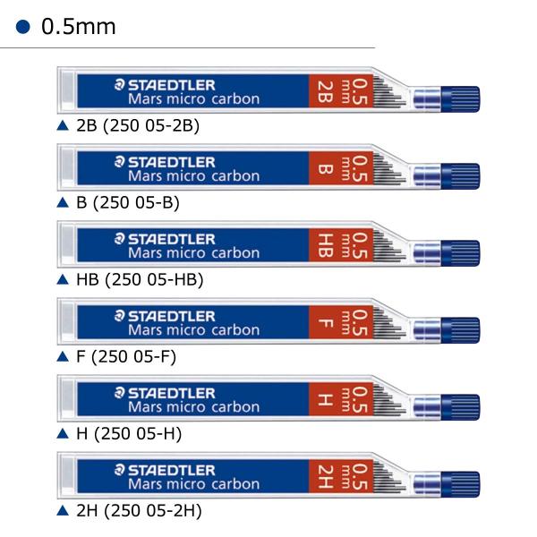 ステッドラー マイクロカーボン シャープ芯 250 0.9 HB (250 09-HB)