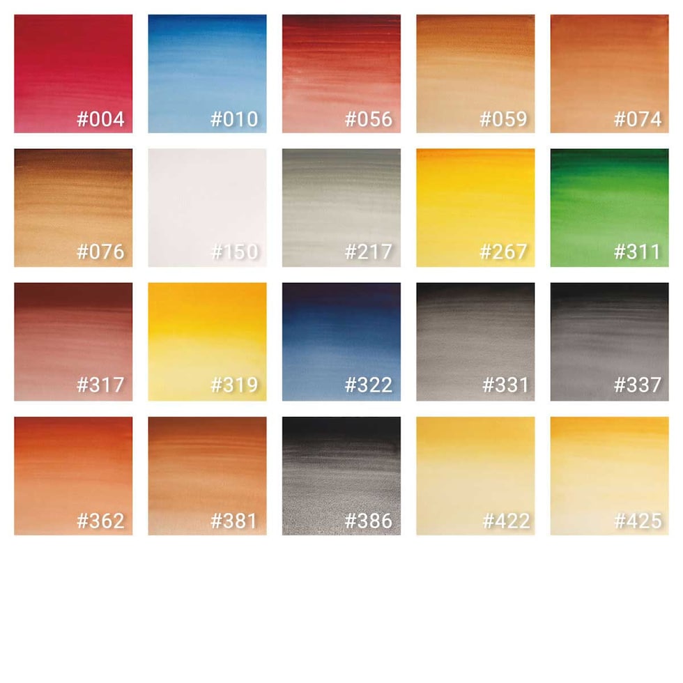 W&N プロフェッショナルウォーターカラー 5ml チューブ 全107色 【1/7Page】 単色 ばら売り 004～425 絵の具 ウィンザー&ニュートン ネコポス可