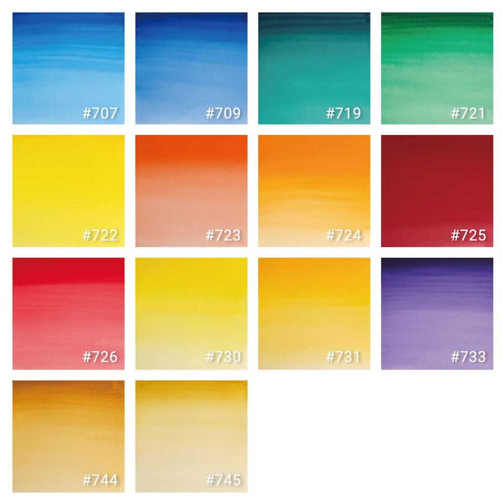 W&N プロフェッショナルウォーターカラー 5ml チューブ 全107色 【3/7Page】 単色 ばら売り 707～745 絵の具 ウィンザー&ニュートン ネコポス可