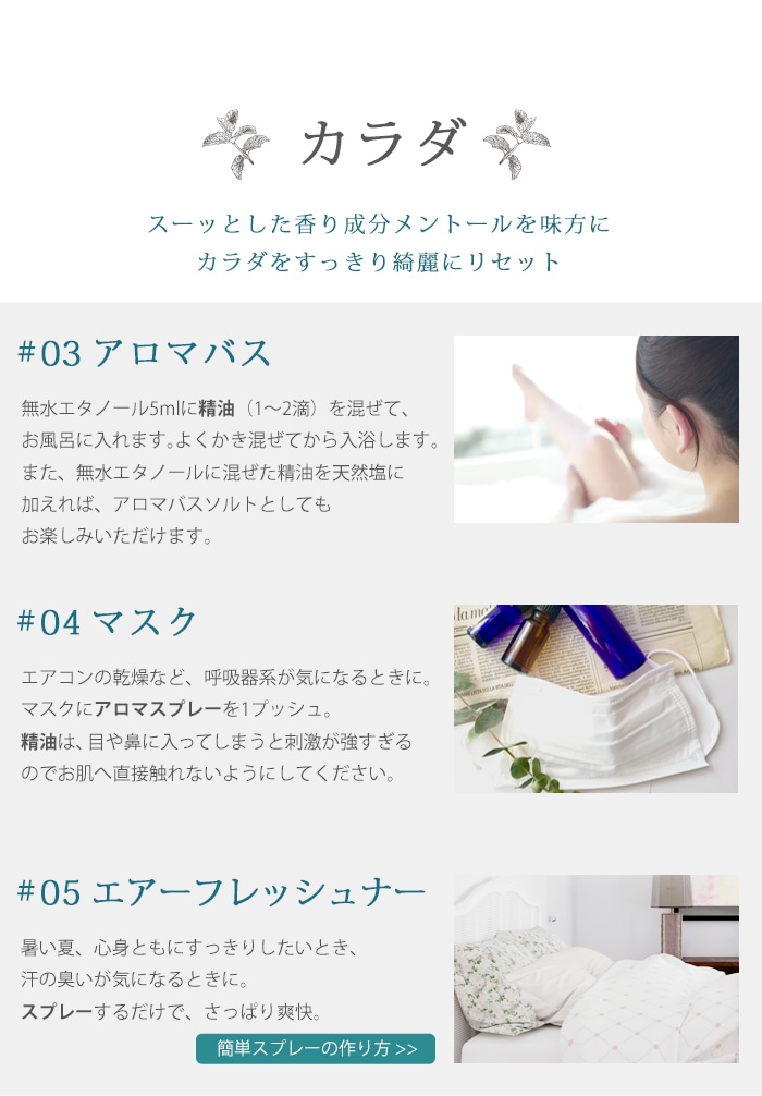 使い方　カラダ