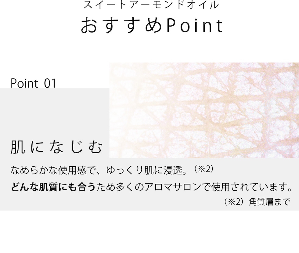 おすすめPoint 肌になじむ