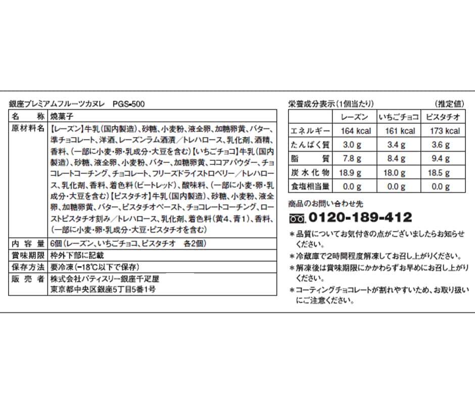 成分表示
