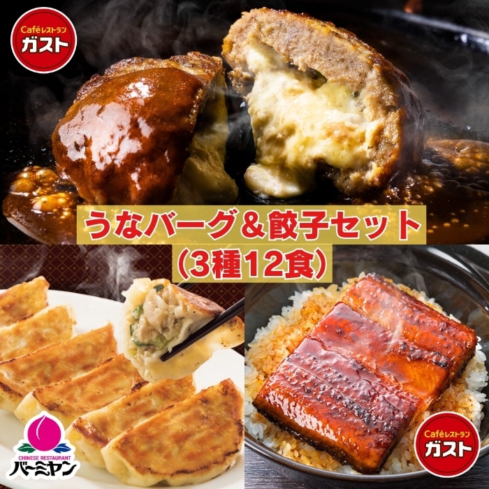 うなバーグ&餃子セット